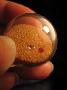 My special Sahara Sand bubble with Swarovski crystals