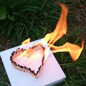 This heart is on fire